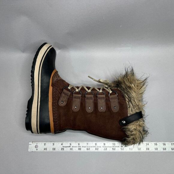 Sorel JOAN OF ARCTIC Boots Women's Size 7 Waterproof Brown Suede Winter Snow - Picture 12 of 14